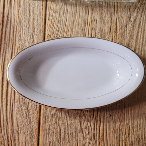 Noritaki Other - Relish Dish, The Yukon (Gold Trim & Verge)by NORITAKE